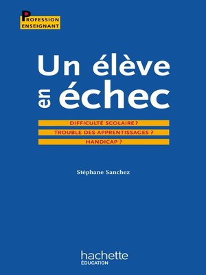 cover image of Un élève en échec